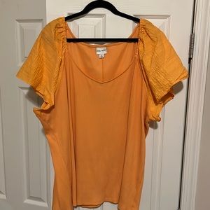 Ava & Viv Ribbed Blouse